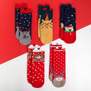 Набор женских носков KAFTAN "Jingle bells" 5 пар, р-р 36-39 4679388 000000000001202320