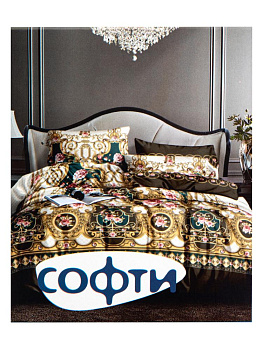 Комплект постельного белья 2,0сп 70х70см-2шт СОФТИ Версаче Роял полиэстер/хлопок 000000000001227709