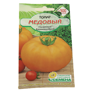 Семена Томат Медовый 20шт Р высокорослое (ссс) ЛИДЕР ПРОДАЖ! СС006731 пакет 000000000001195261