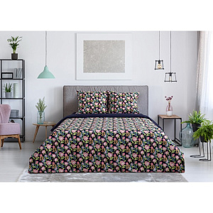 Комплект постельного белья Этель 2,0сп "Дикий цветок" 175х215см, 200х220см, 70х70см-2шт, 100% хлопок, перкаль, пл.125г/м2 4800800 000000000001200216