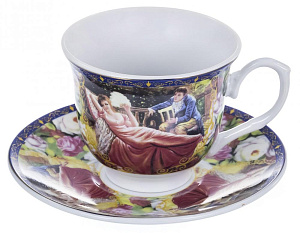 Набор чайный фарфор 12шт 6чашек 250мл+6 блюдец подарочная упаковка МАДОННА 156-01002 000000000001195490