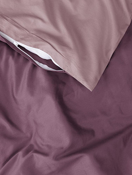 Пододеяльник 175x210см DE'NASTIA NEW сатин 2х-сторонний лиловый/сиреневый хлопок 000000000001215775