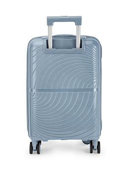 Чемодан на колесах S (36х22х55см) абстракция с дополнительным отделом серо-голубой PP 000000000001226564