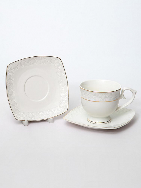 Набор чайный фарфор 12шт (6 чашек 300мл + 6 блюдец) подарочная упаковка Нежность Balsford 179-01004 000000000001200575
