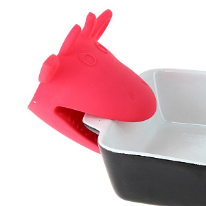 Прихватка 10,5х10см MARMITON Лягушка/Корова/Собака/Петух силиконовая термостойкая 000000000001030015