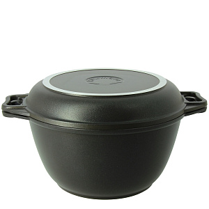 Казан для плова 3л KUKMARA крышка-сковорода антипригарное покрытие алюминий 000000000001006843