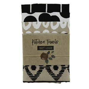 Набор кухонных полотенец 4шт 35х60см Доляна LOVE ETHNIC 100%хлопок 000000000001206686