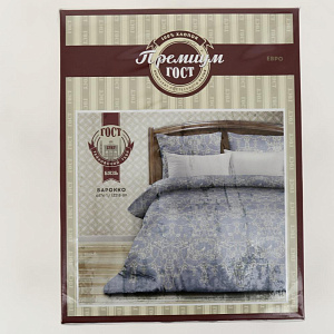 Комплект постельного белья евро бязь"Премиум ГОСТ"(50х70)рисунок 6474-1/15218-89 Барокко,100%хлопок,636454 000000000001196490