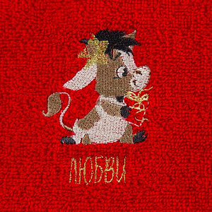 Набор полотенец "Телята" 30х60см-2шт, 100% хлопок 340г/м2, МИКС 5003912 000000000001202339