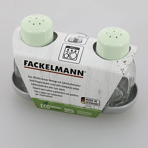 Набор диспенсеров для специй 45мл FACKELMANN ECOLUTION с держателем для зубочисток стекло биопластик 000000000001207719