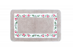КОВРИК для ванной из микрофибры ROSESBeige 6128092 000000000001189883