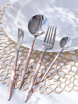 Набор вилок 2шт LUCKY Modern розовый/серебро нержавеющая сталь 000000000001212641