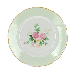 Десертная тарелка Mix&Match Porcelaine Czech Gold Hands, светло-зелёный, 19 см 000000000001136215