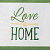 Кармашек текстильный "Love at Home" 2 отделения, 20х40 см 3827147 000000000001185446