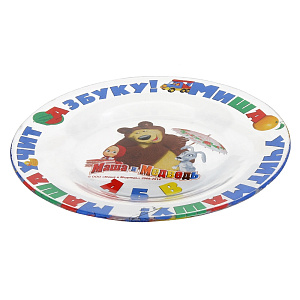 Тарелка Маша и медведь, 19.5 см 000000000001133993