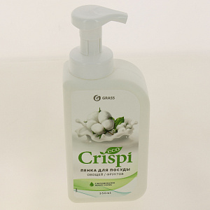 Средство для мытья посуды/фруктов ПЕНКА с ценными маслами белого хлопка CRISPI GRASS 125454 500мл 000000000001198763