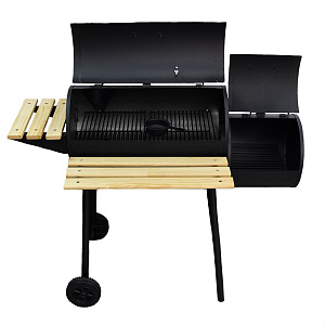 Мангал-гриль 118х53х101см черный сталь 0,8мм 000000000001213155