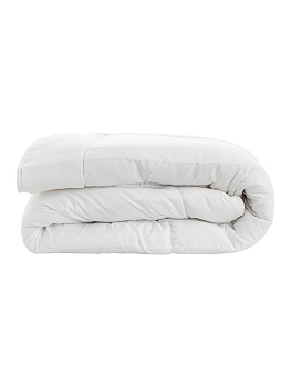 Одеяло 1,5-спальное 140x205см DE'NASTIA облегченное с бамбуковым волокном белый полиэстер 000000000001219097
