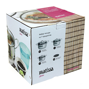 Набор кастрюль Джаз Matissa, 7 предметов Набор кастрюль Джаз Matissa, 7 предметов 000000000001071209