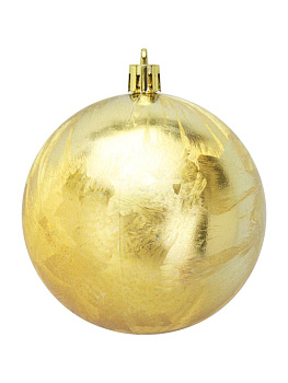 Декоративное украшение Набор шаров 3шт 6см золото пластик 000000000001224141
