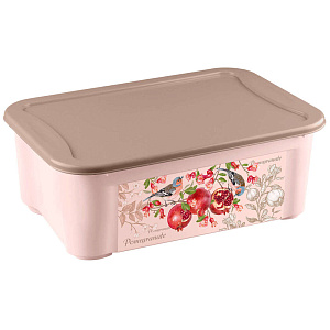 Ящик универсальный 55,5х39х19см БЫТПЛАСТ с декором пластик 000000000001181894