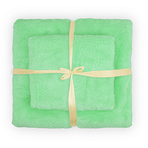 Набор полотенец 35х75см+140х70см мятный микрофибра полиэстер 000000000001218074