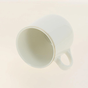 Кружка заварочная 350мл декор Белый с золотом подарочная упаковка фарфор 000000000001177978