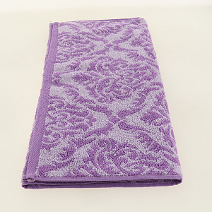 Махровое полотенце Изабелла 50*90 фиолет, Россия, 100% хлопок. Полотенца пестротканые, жаккардовые, 420 гр/кв.м 107994 000000000001196798