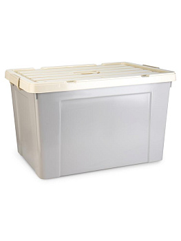 Контейнер для хранения 155л с крышкой прямоугольгый серый полипропилен 000000000001227853