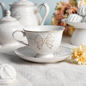 Пара чайная LAGARD 220мл/блюдце фарфор SH08078 000000000001219858