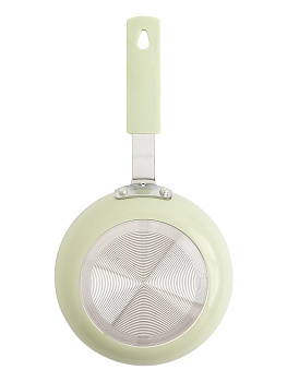 Сковорода 12см LUCKY ручка нержавеющая сталь/силикон мятный алюминий 000000000001220114