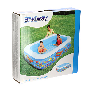 Бассейн 229х152х56см 702л BESTWAY Подводный мир 54120 000000000001105315