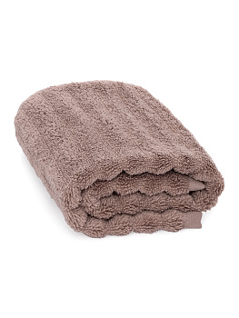 Полотенце махровое 40x60см DE'NASTIA Узкая Волна 500гр бежевый хлопок 000000000001211684