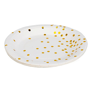 Набор тарелок одноразовых 6шт 23см Dots 000000000001222132