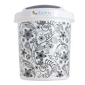 Контейнер для мусора Кружева Swip, 12л 000000000001154010