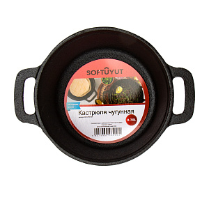 Кастрюля 780мл 14см SOFTUYUT чугун Кастрюля 780мл 14см SOFTUYUT чугун 000000000001219074