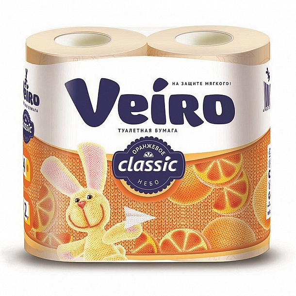 Veiro Classic т/б 2 сл 4 рул жёлтая 000000000001159562