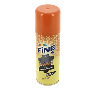 КРАСКА-АЭРОЗОЛЬОЛЬ для изделий из гладкой кожи 200 мл Черный FINE 437029 000000000001199145