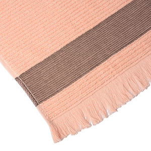 Полотенце махровое 30х60см СОФТИ Гармошка розовое 100% хлопок 000000000001213283