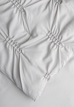 Покрывало 240x260см LUCKY ОБЛАКА 3сл серое 100% полиэстер 000000000001210120