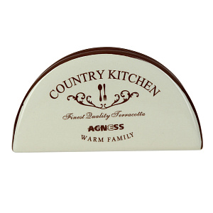 Салфетница Фэмили Agness, 13.5х4х7 см, керамика 000000000001163142