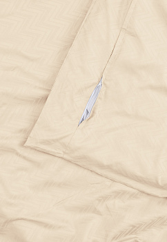 Пододеяльник 175х210см DE'NASTIA JQ зигзаг молочный сатин хлопок-100% 000000000001215597