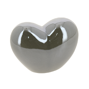 Фигура декоративная "Сердце" серый 11х8см R011177 000000000001200332
