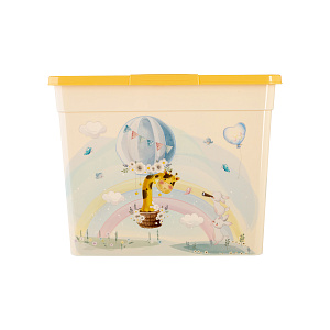 Коробка 16л ПОЛИМЕРБЫТ Giraffix пластик 000000000001213079