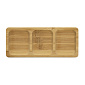 Менажница 3-х секционная 24х10х1,5см бамбук