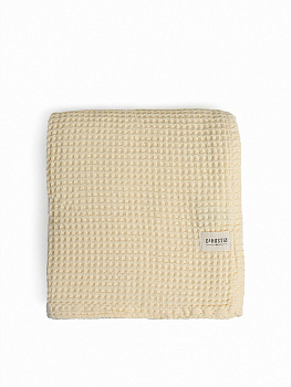 Покрывало 175x200см DE'NASTIA вафельное молочный хлопок 000000000001228486