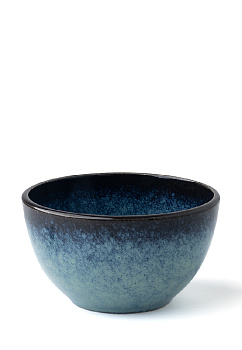 Салатник 17,5см/1,338л DE'NASTIA большой голубой керамика 000000000001216791