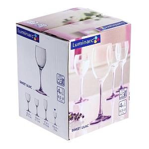 Набор рюмок Sweet Lilac Luminarc, 65мл, 4 шт. 000000000001074822