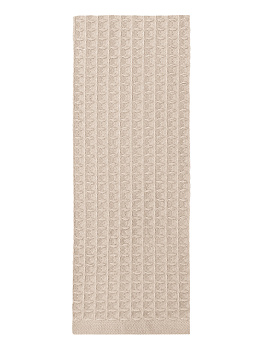 Полотенце кухонное 35x70см DE'NASTIA вафля крупная однотон бежевый хлопок 100% 000000000001213592