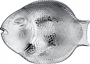 MARINE Тарелка-рыба 35,5х25,4см PASABAHCE прозрачная стекло 10258SL 000000000001096581